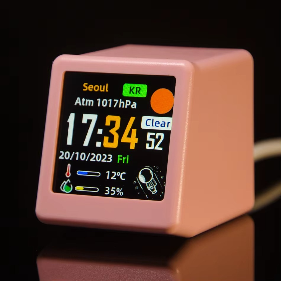 Super Cool Mini WiFi Desktop Weather Digital Clock Station