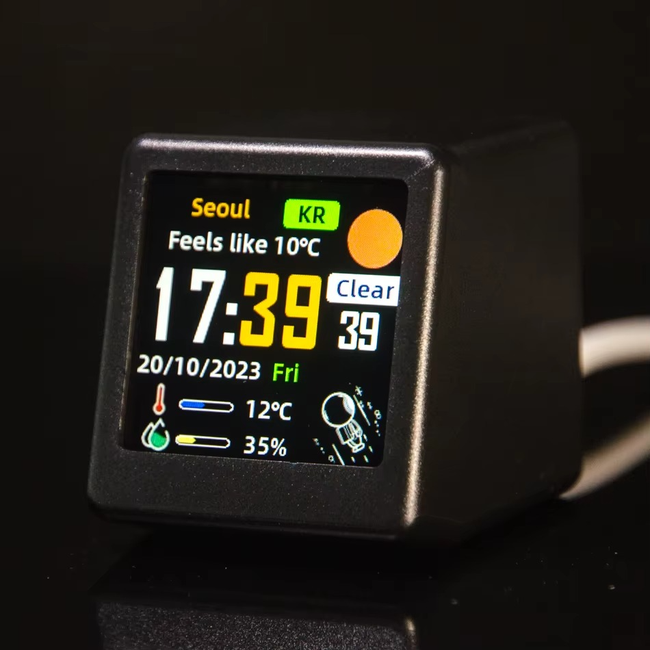 Super Cool Mini WiFi Desktop Weather Digital Clock Station