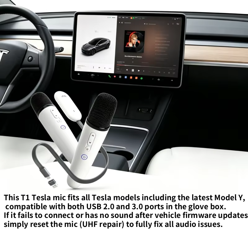 T1-테슬라 Car Karaoke Microphone,