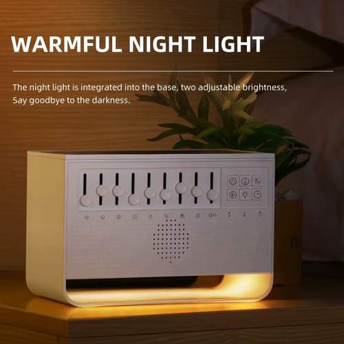 8 White Noise Combination Flame Air Diffuser Humidifier