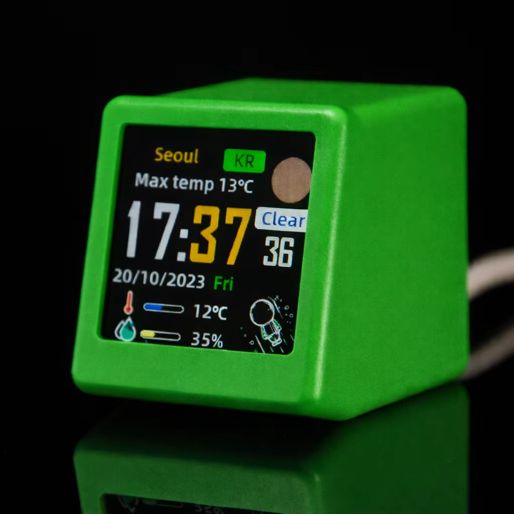 Super Cool Mini WiFi Desktop Weather Digital Clock Station