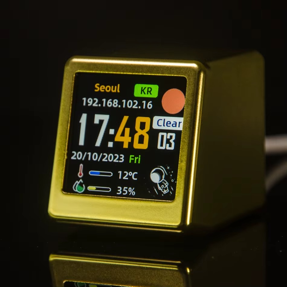 Super Cool Mini WiFi Desktop Weather Digital Clock Station
